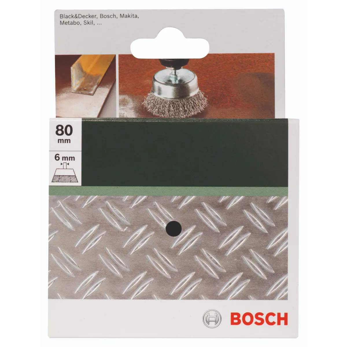 Bosch Topfbürsten für Bohrmaschinen - Gewellter Draht, 80 mm