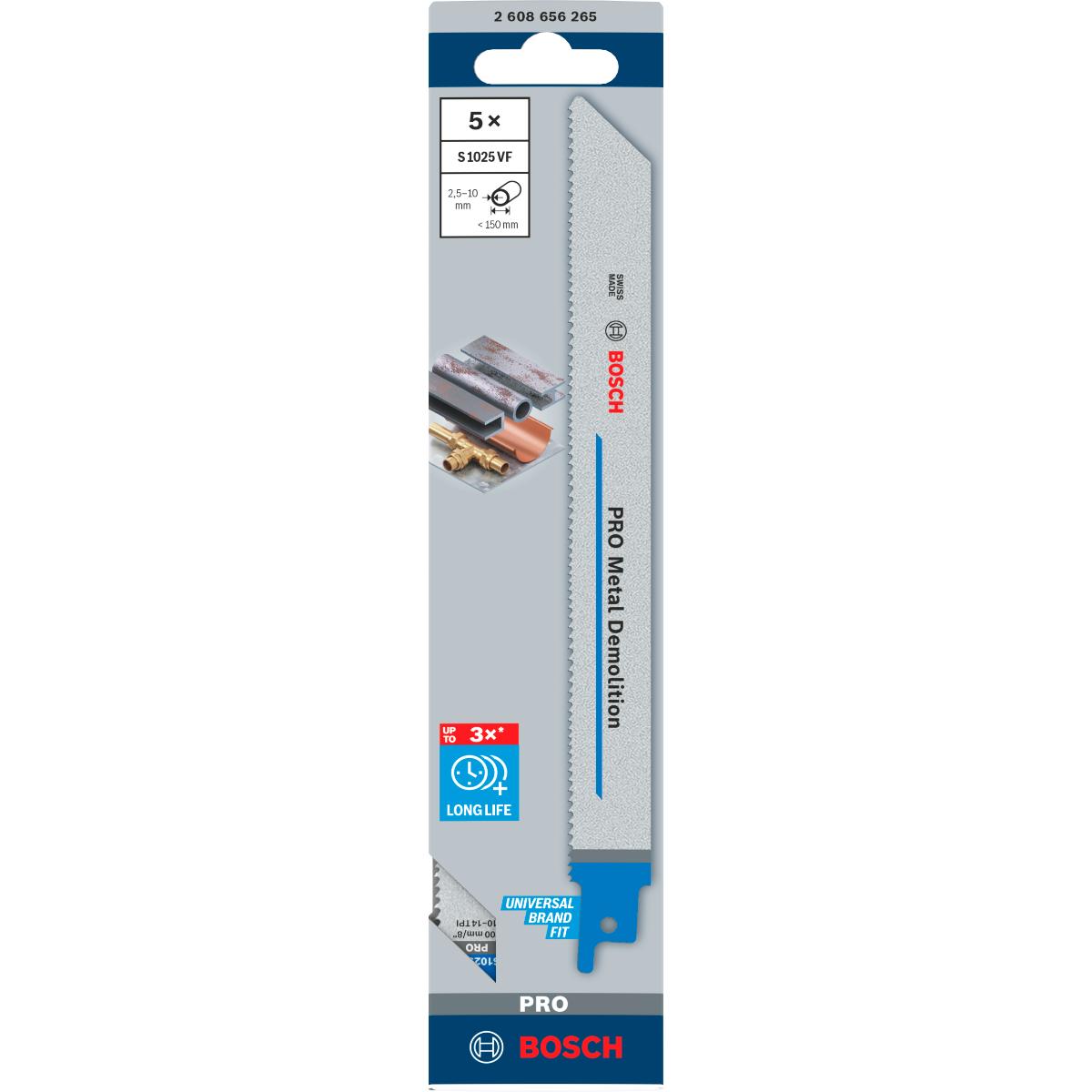 Bosch PRO Säbelsägeblatt S 1025 VF Heavy for Metal