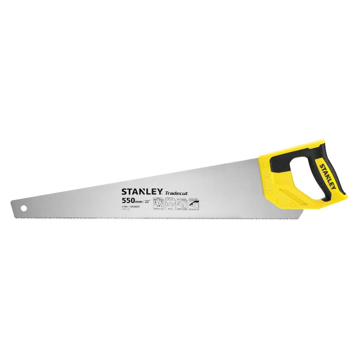 STANLEY Tradecut Holzsäge 22 Zoll / 550 mm 11 TPI