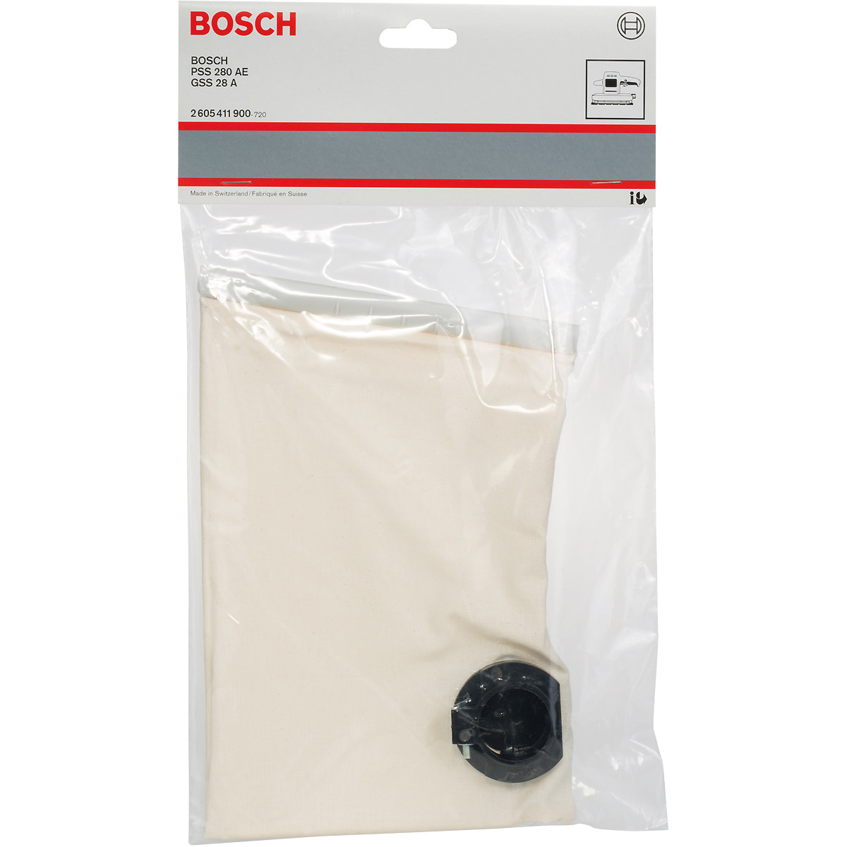 Bosch Staubbeutel für Schwingschleifer, Gewebe, passend zu GSS 28 A