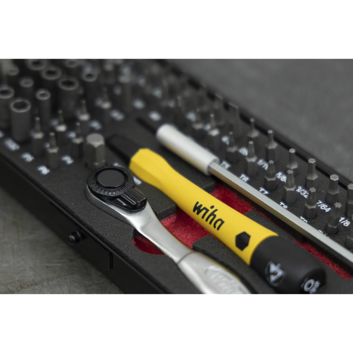 Wiha Micro-Bit Set ESD gemischt 65-teilges Set 4mm C4 in Box