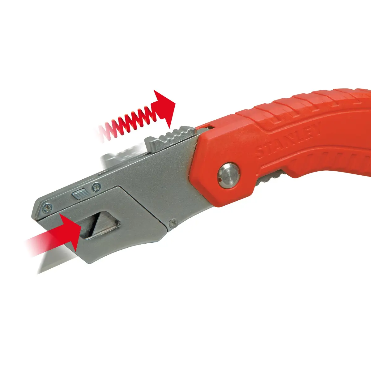 STANLEY Sicherheitsklappmesser mit automatischem Klingenrückzug