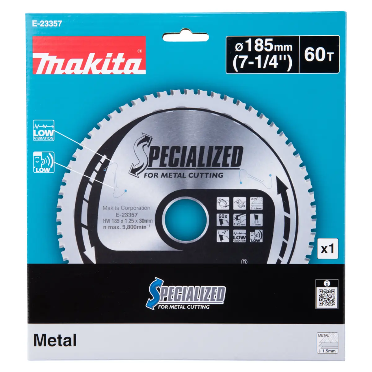 Makita Kreissägeblatt 185x30x65Z Metal - E-23357
