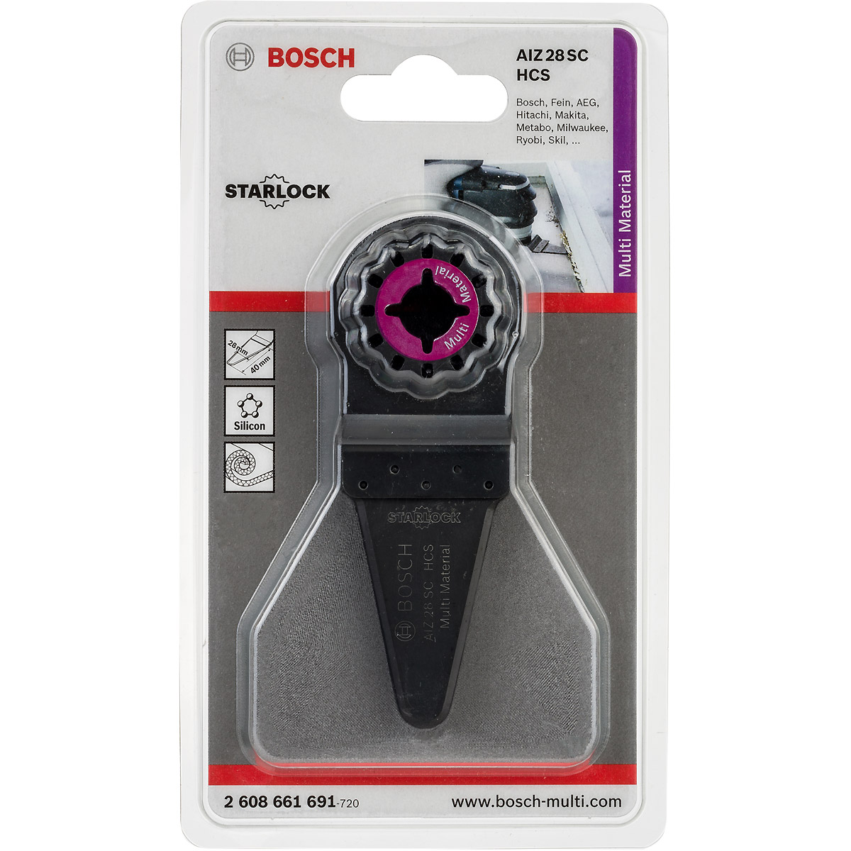 Bosch HCS Universalfugenschneider AIZ 28 SC, 40 x 28 mm