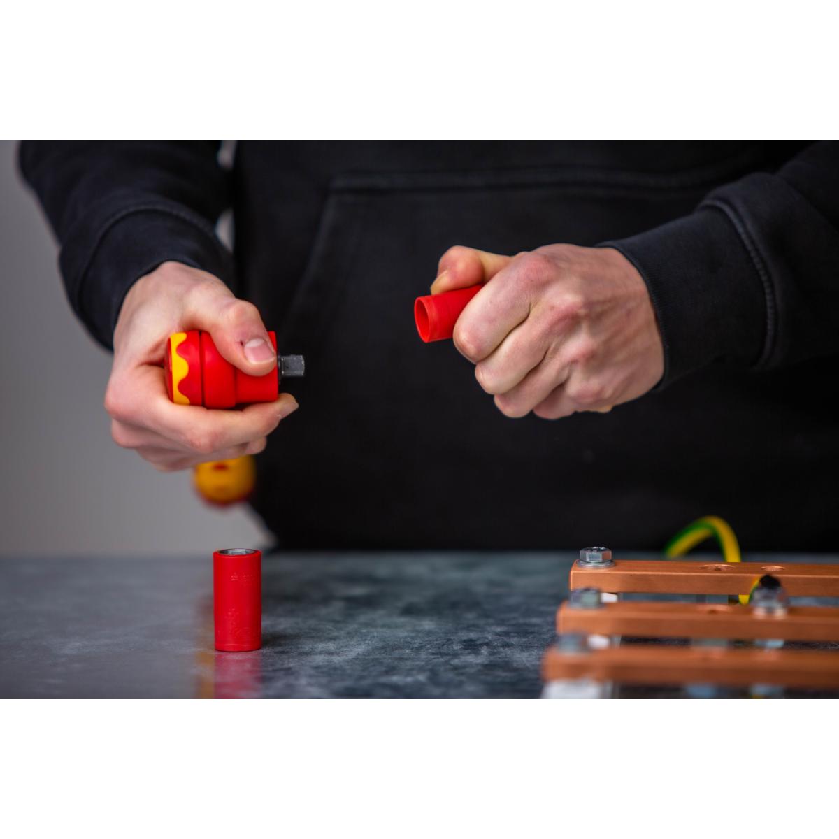 Wiha Drehmomentschlüssel electric 3/8 zoll für Steckschlüssel, variabel einstellbare Drehmomentbegrenzung