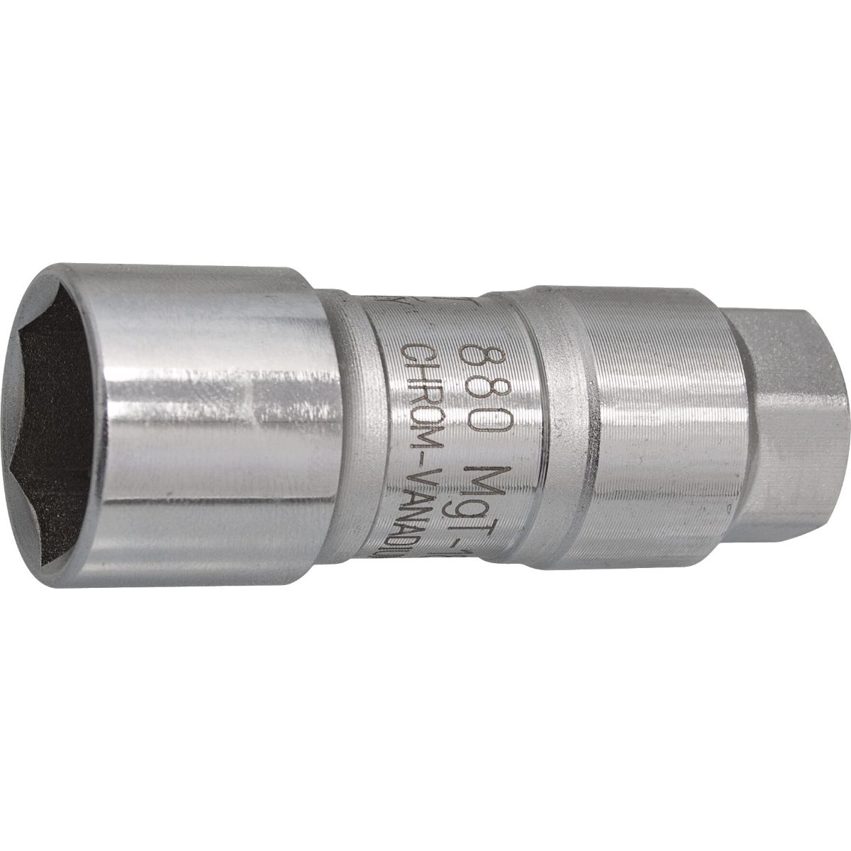 Douille à bougies HAZET, carré 10 mm (3/8") profil six pans extérieur 18 mm