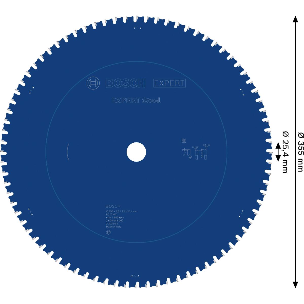 Bosch Kreissägeblatt Expert for Steel