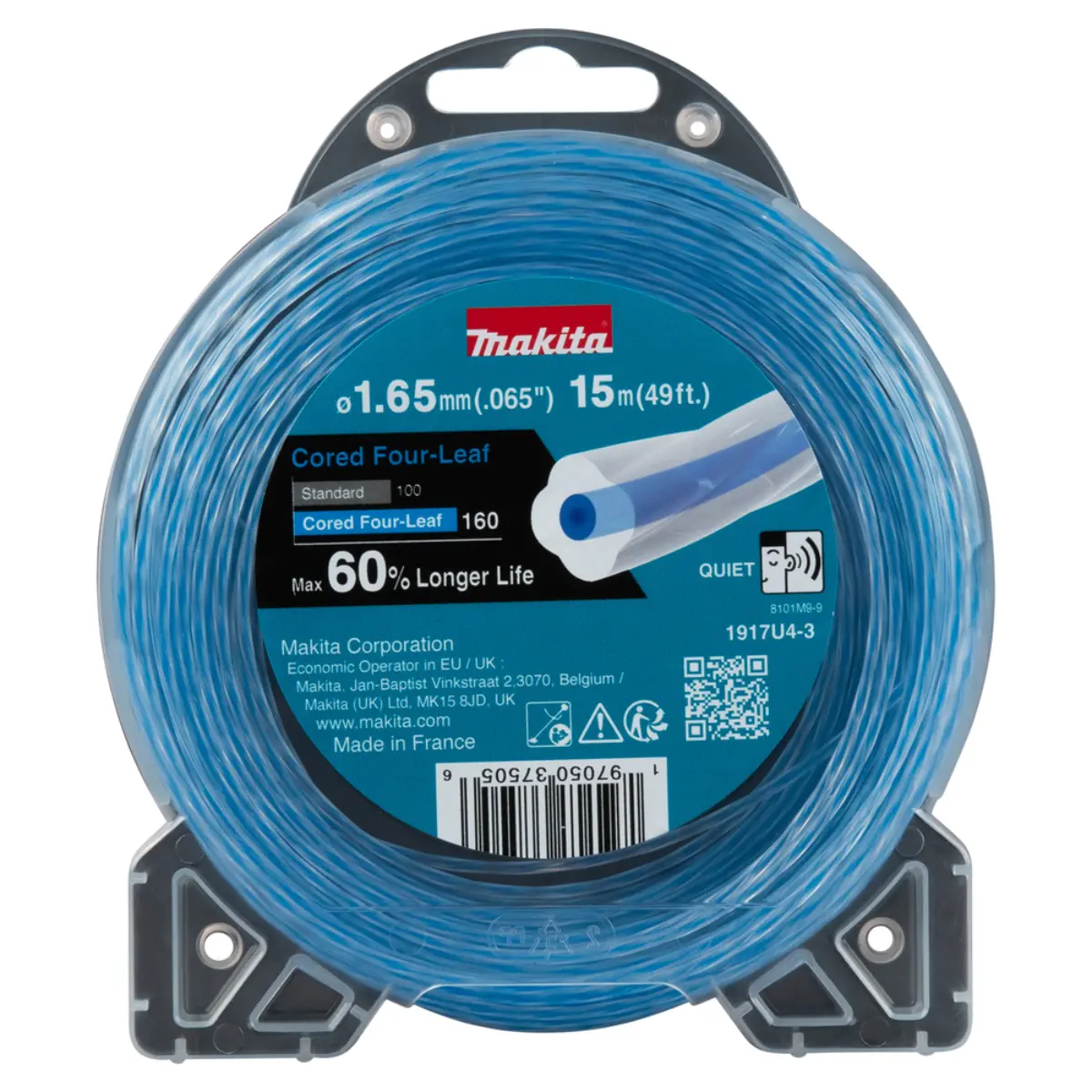 Makita Mähfaden Cored Four-Leaf 1,65mm x 15m  - 1917U4-3