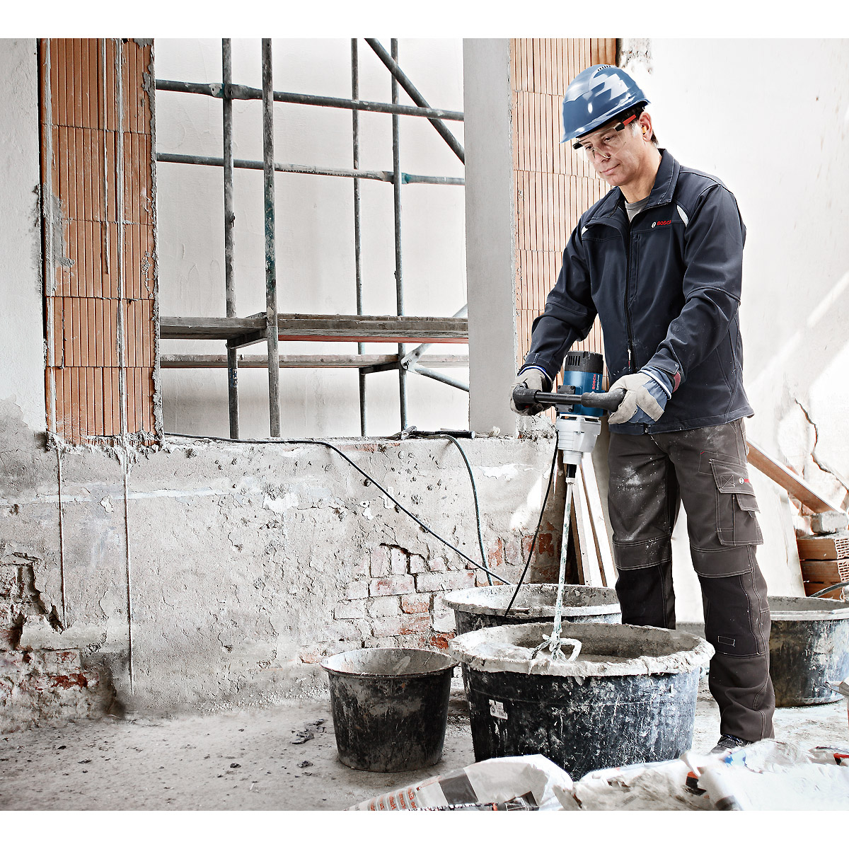 Bosch Rührwerk GRW 12 E, 1-Gang Rührwerk, 1200 W