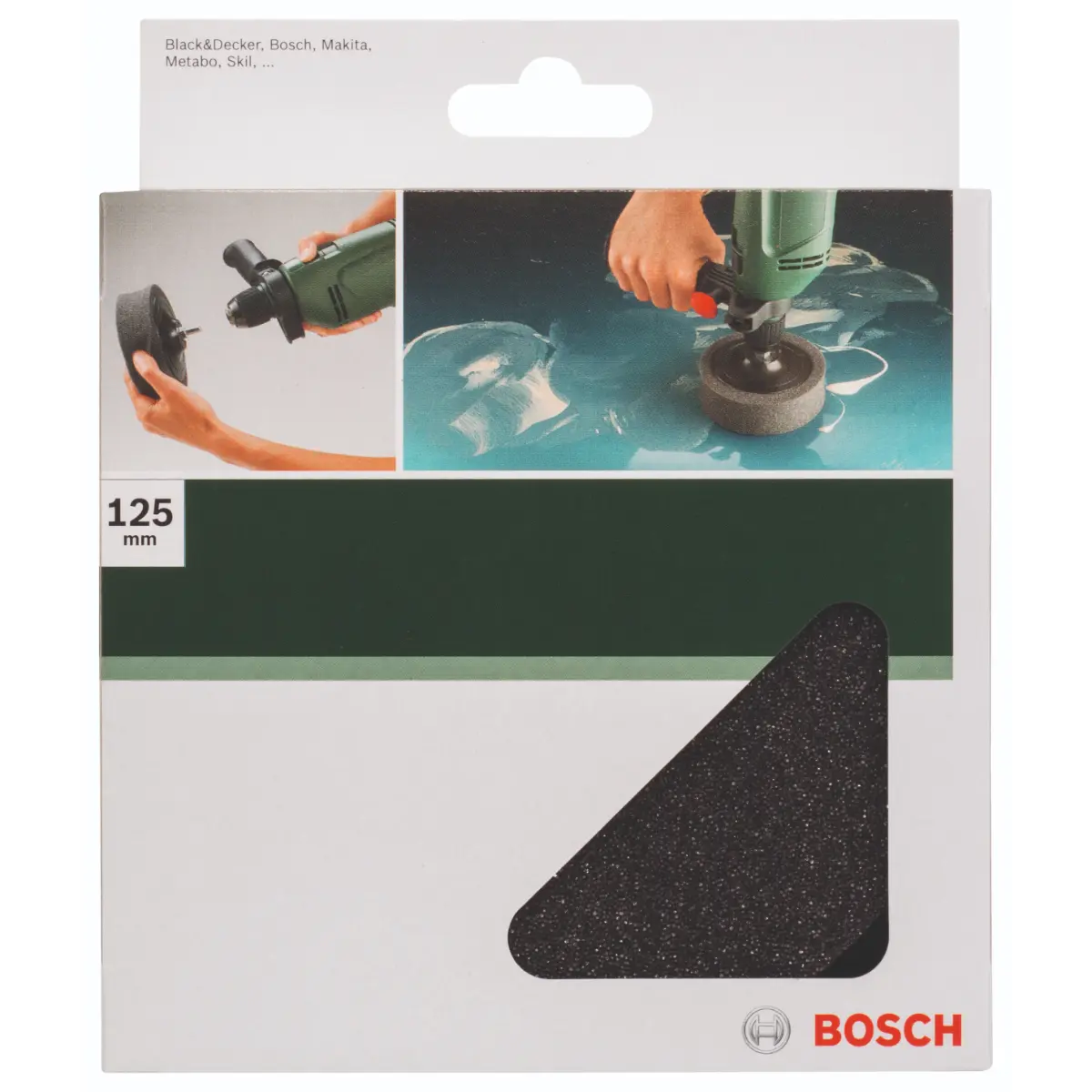 Bosch Polierschwamm für Bohrmaschine, 125 mm Gespannt