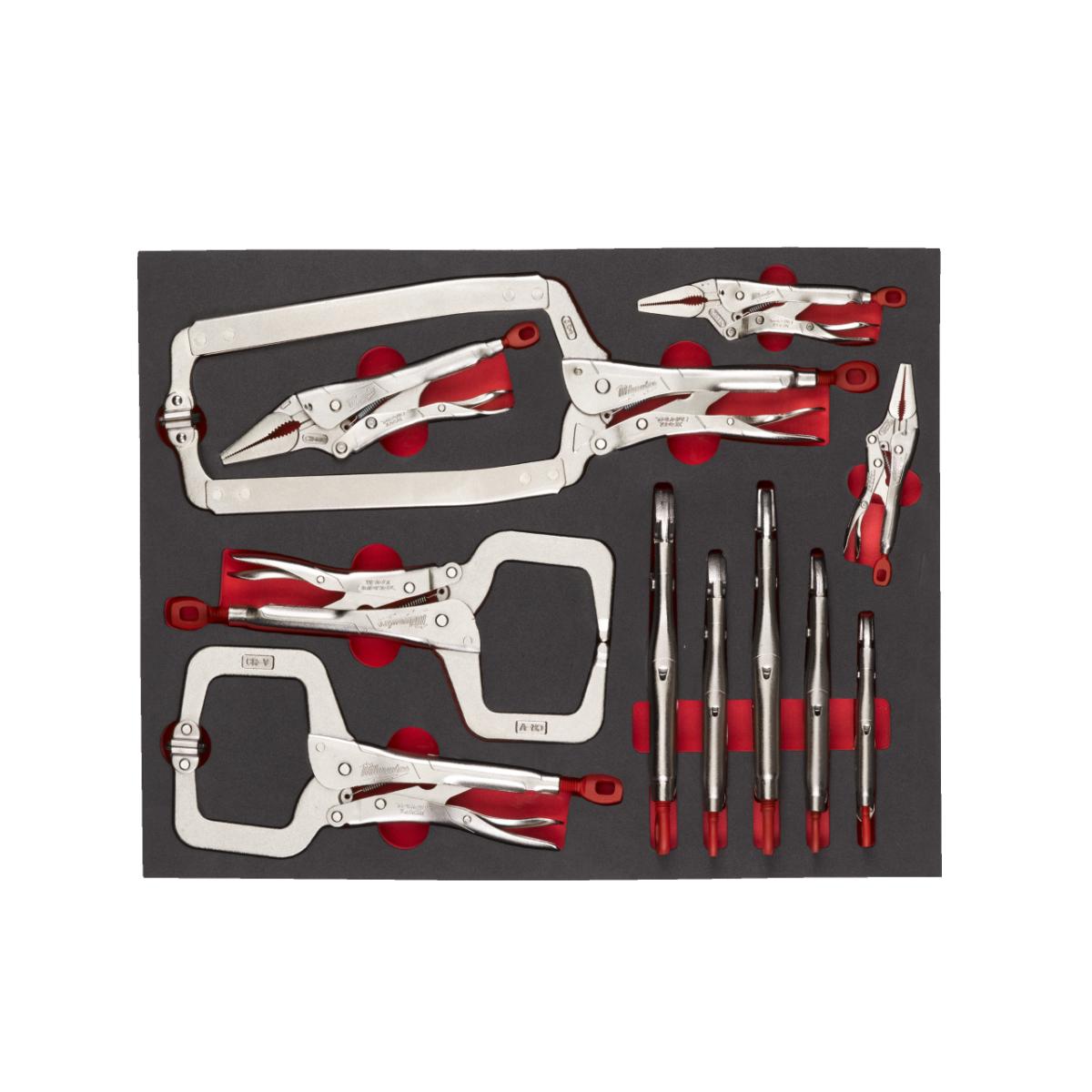 Milwaukee 11-teilige Gripzangen Einlage für Werkstattwagen 78cm