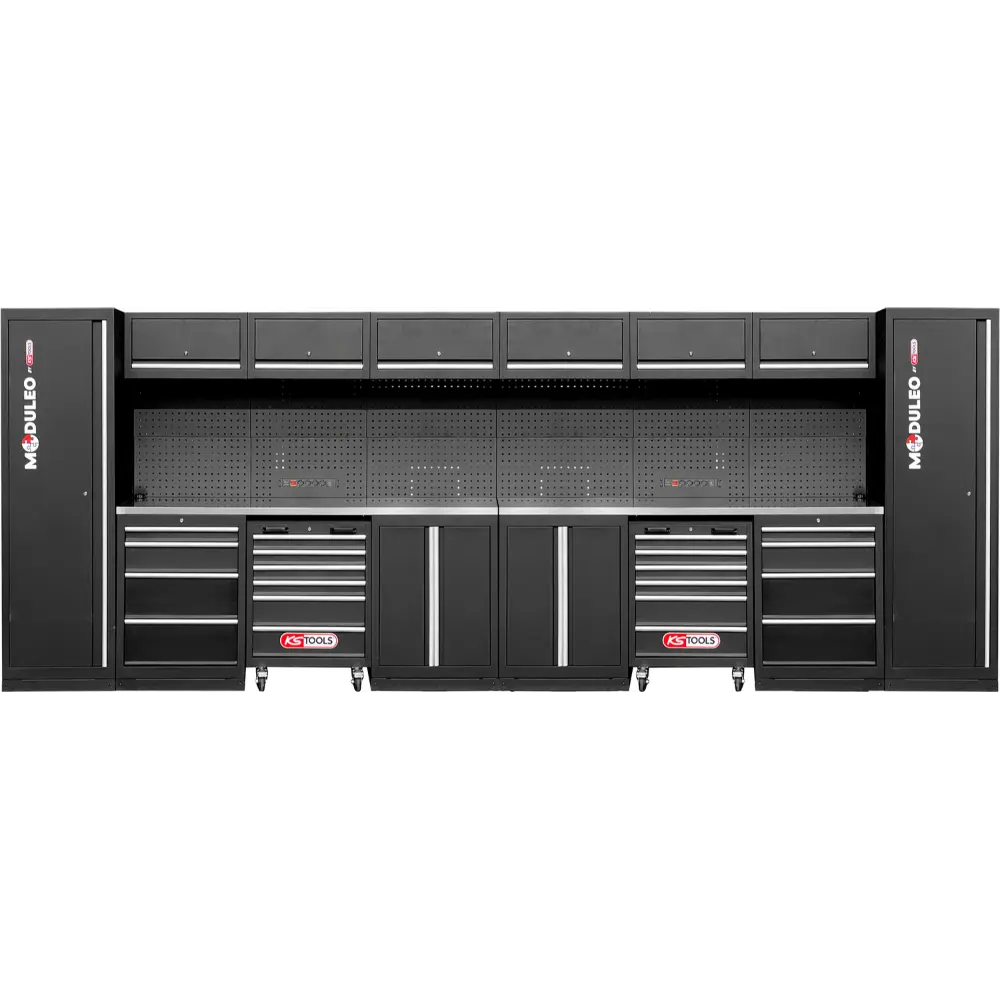 KS TOOLS Werkstatt-Schranksystem, gerade, 5280 x 500 mm
