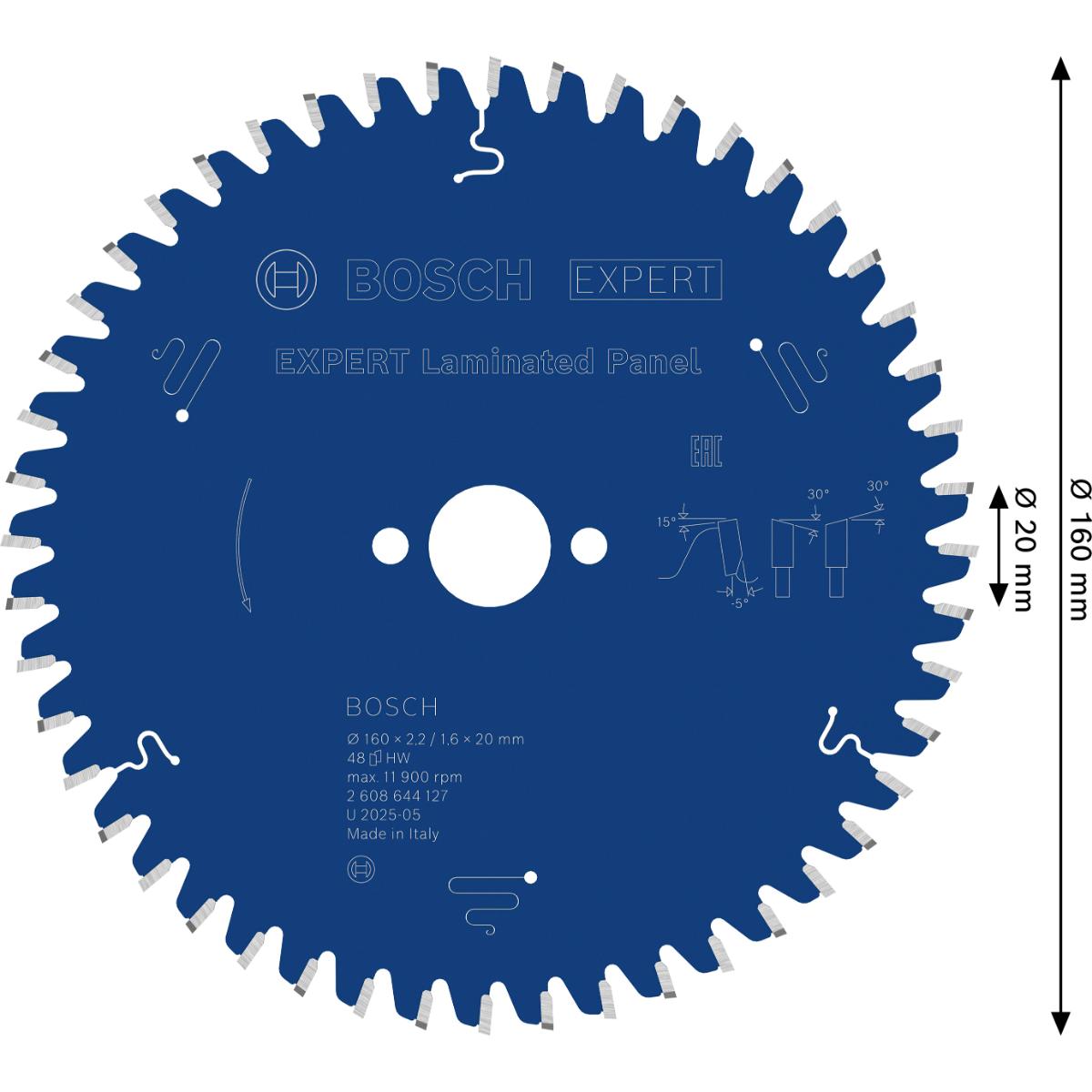 Bosch Kreissägeblatt Expert for Laminated Panel