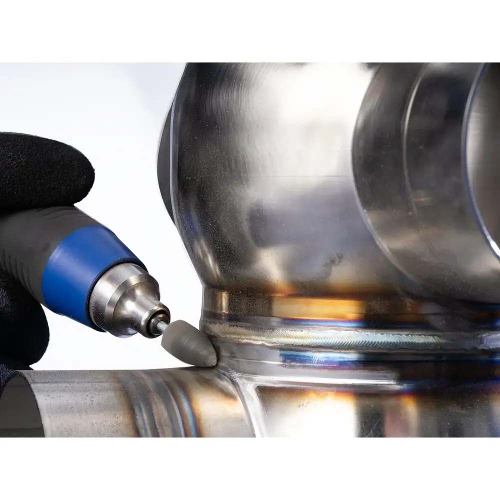 PFERD TOOLS POLINOX verpresster Vlies-Schleifstift Zylinderform PNER Ø 10x10 mm Schaft-Ø 3mm Mittelhart SIC Fein für Finish