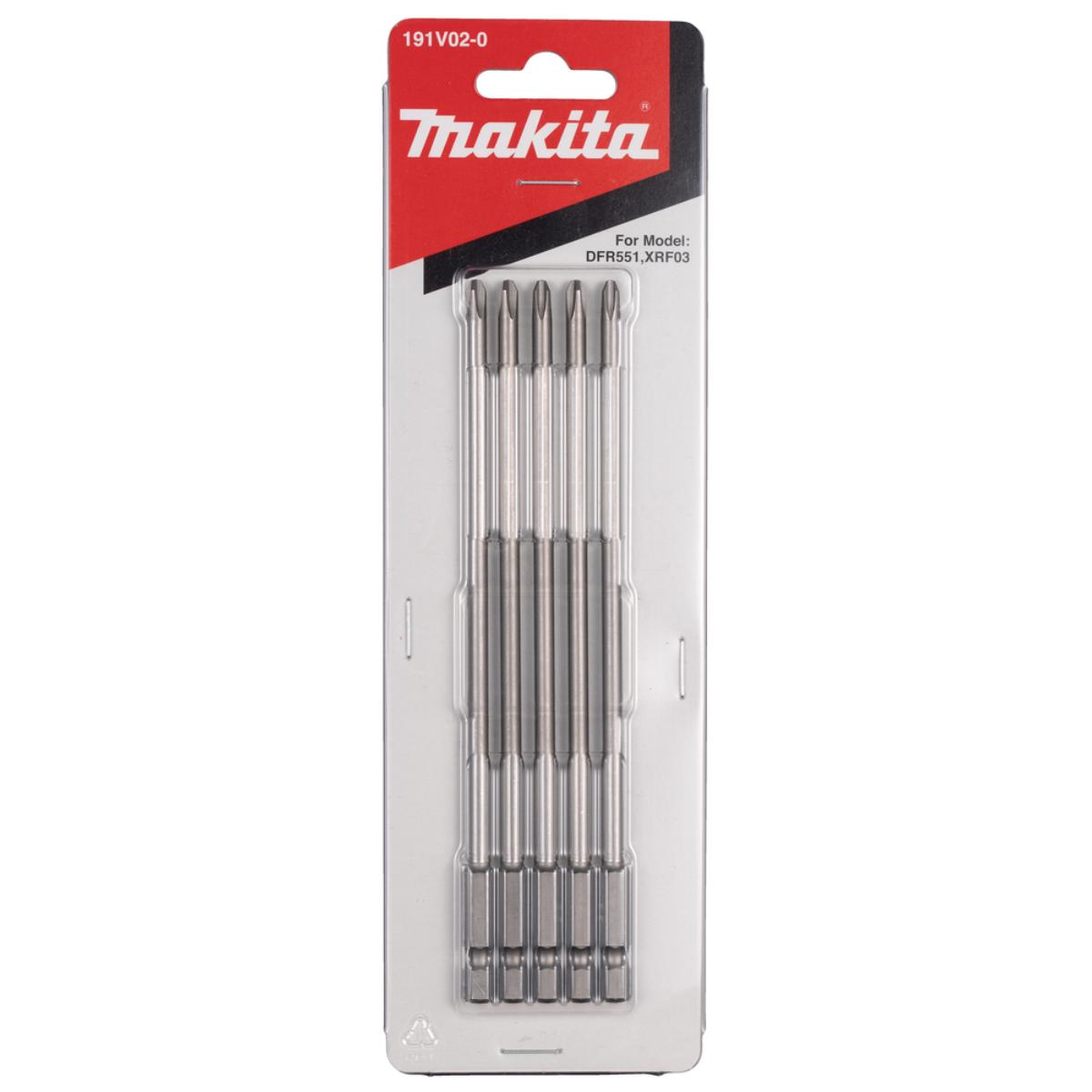 Makita Langbit PH2-155mm PH2 155 mm Ø 4,5 mm 5 Stück
