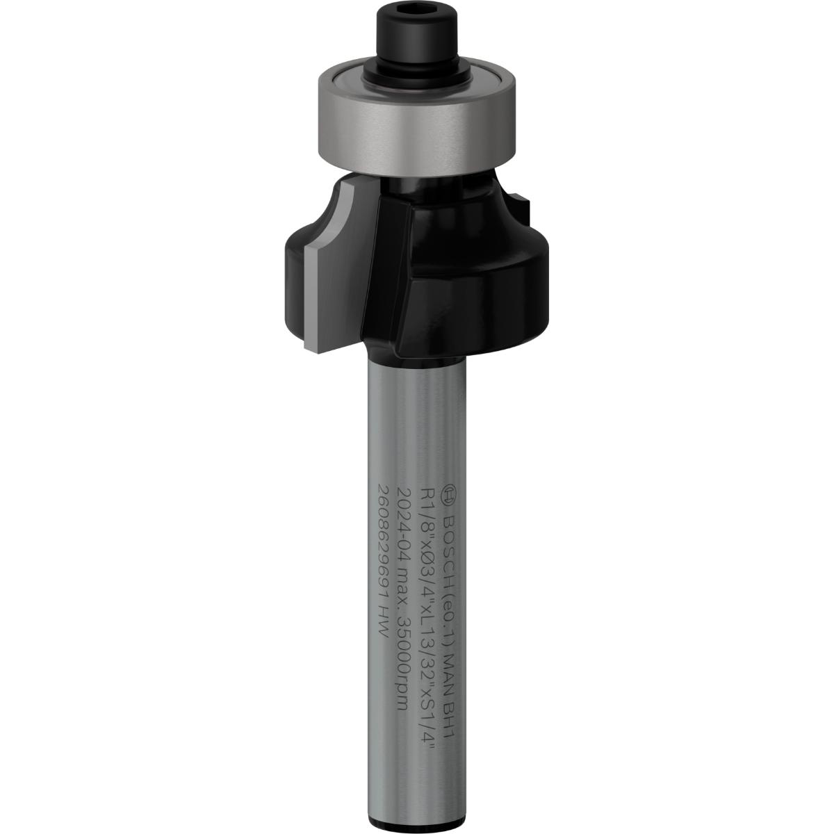 Bosch PRO Abrundfräser, R 1/8, Schaft 1/4