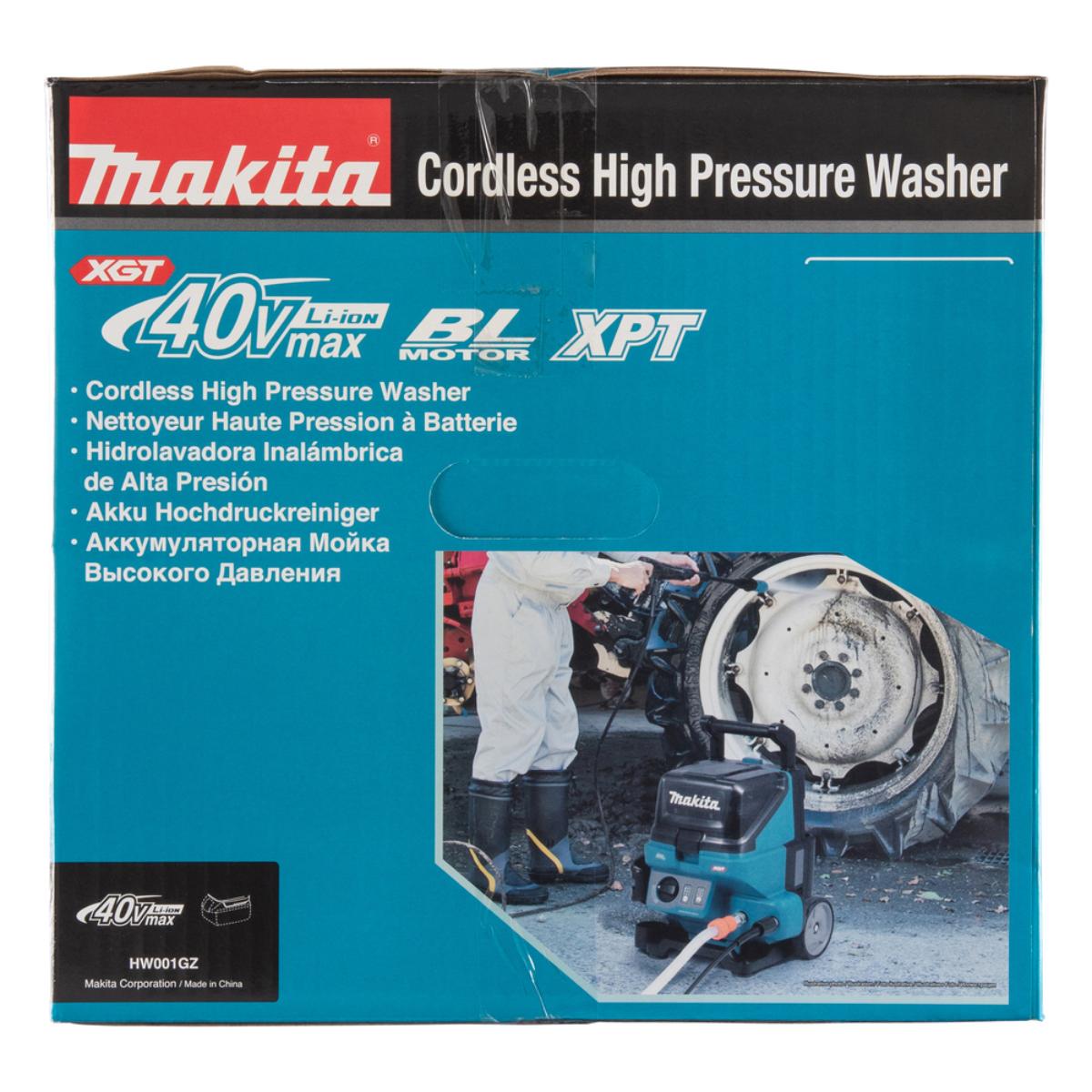 Makita Akku-Hochdruckreiniger 40V max bis 115 bar Wasserdruck 1200 Watt
