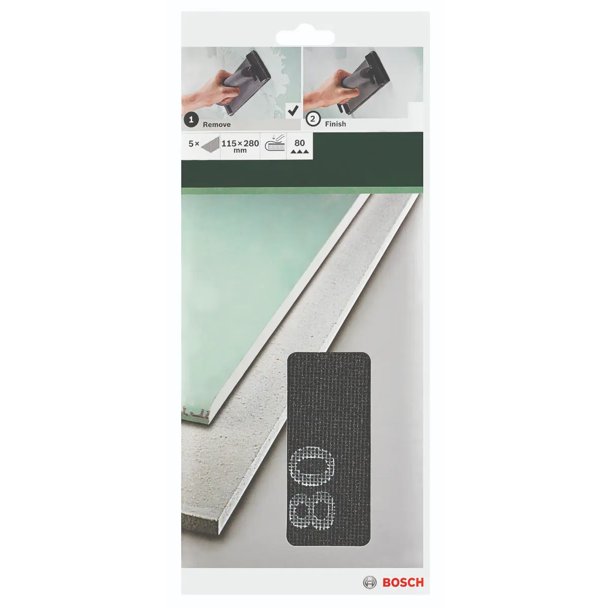 Bosch Schleifgitter K=80, 115 x 280 mm