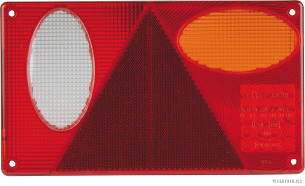 HERTH&BUSS Lichtscheibe, Heckleuchte, rechts,Rückstrahll.,Dreieckrückstrahler
