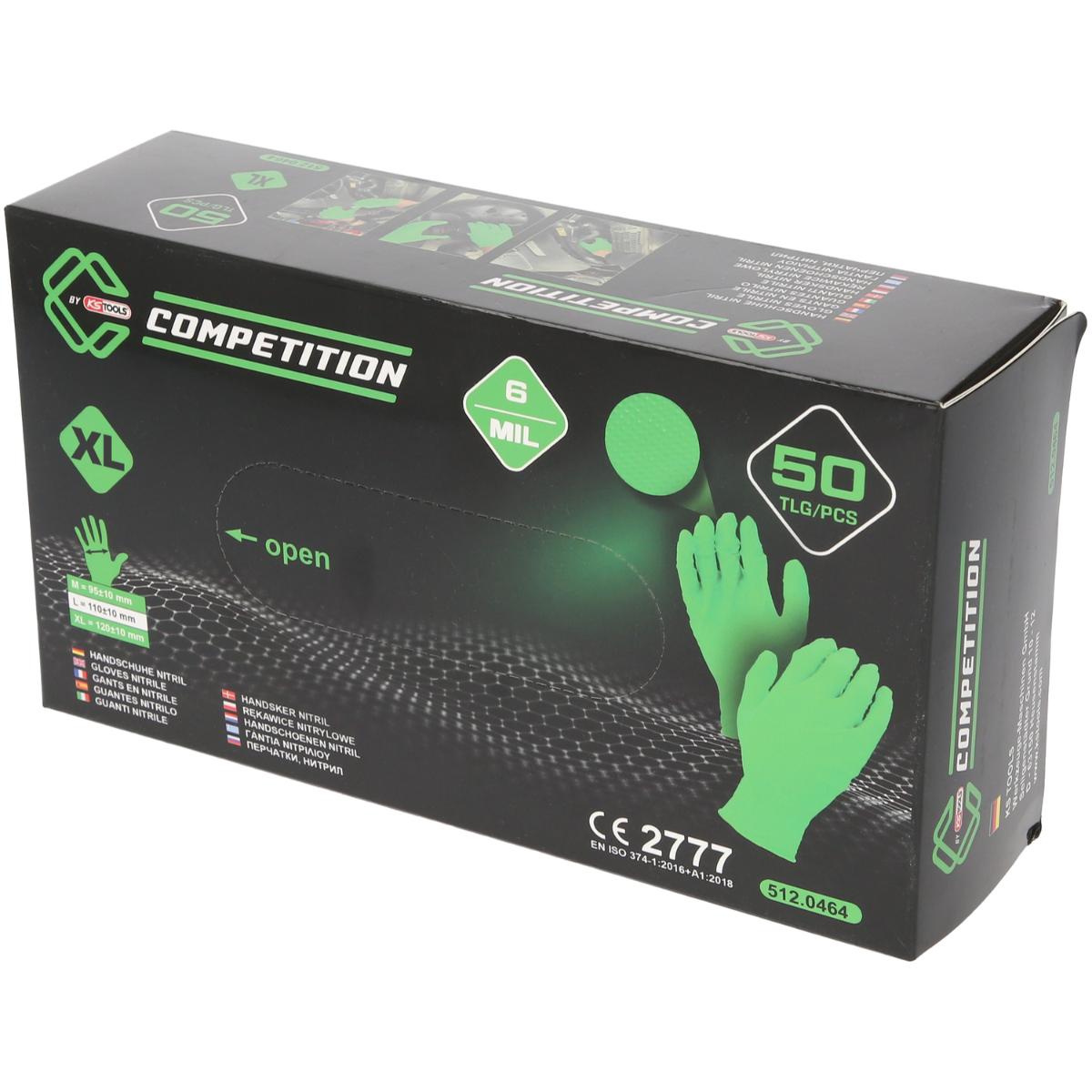 COMPETITION Handschuhe Nitril grün Box 50 Stück