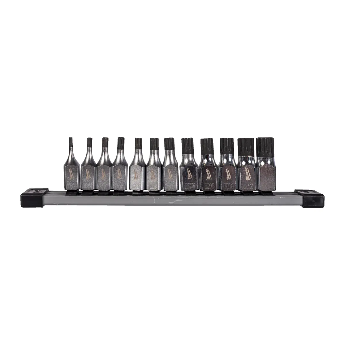 Milwaukee Innenzwölfkant Bit-Steckschlüsseleinsatz metrisch 3/8" Set 12-teilig