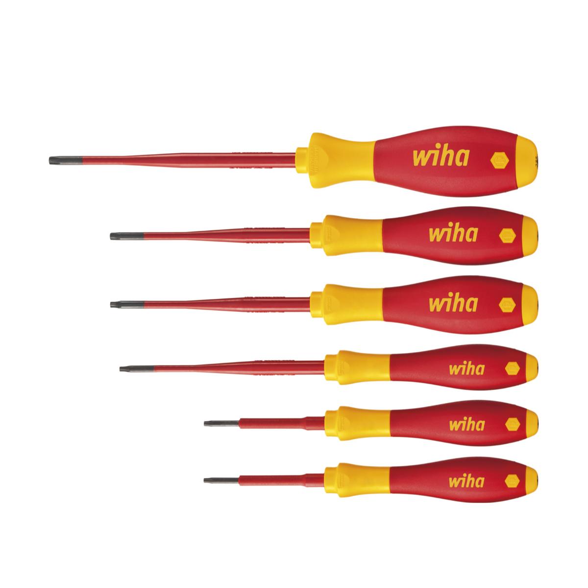 Wiha Schraubendreher Set SoftFinish electric slimFix TORX 6-teilges Set