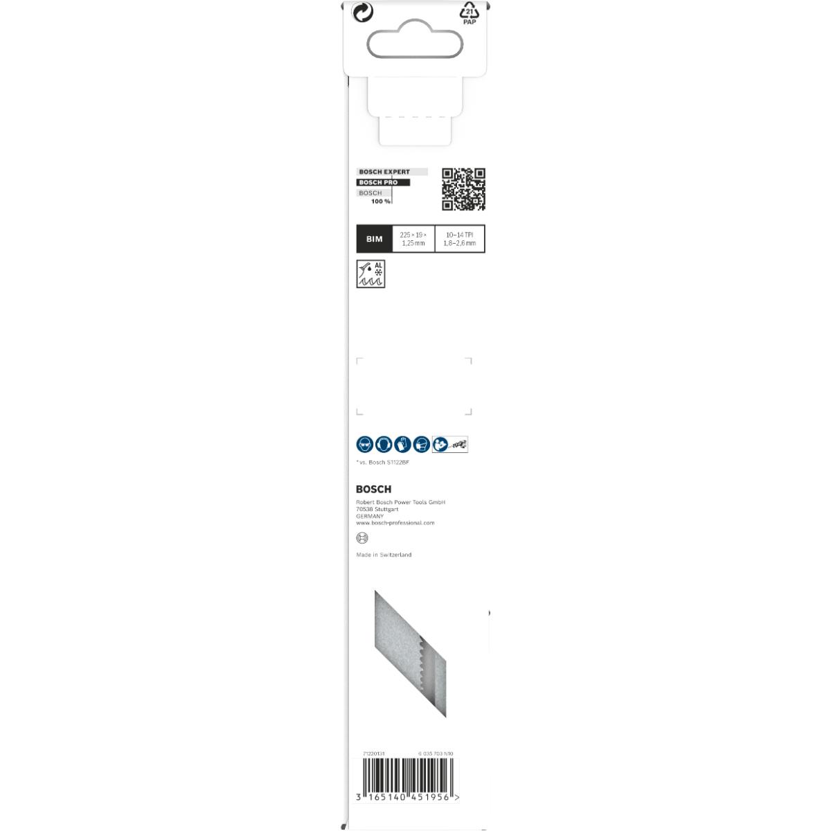 Bosch PRO Säbelsägeblatt S 1125 VF, Heavy for Metal, 5er-Pack