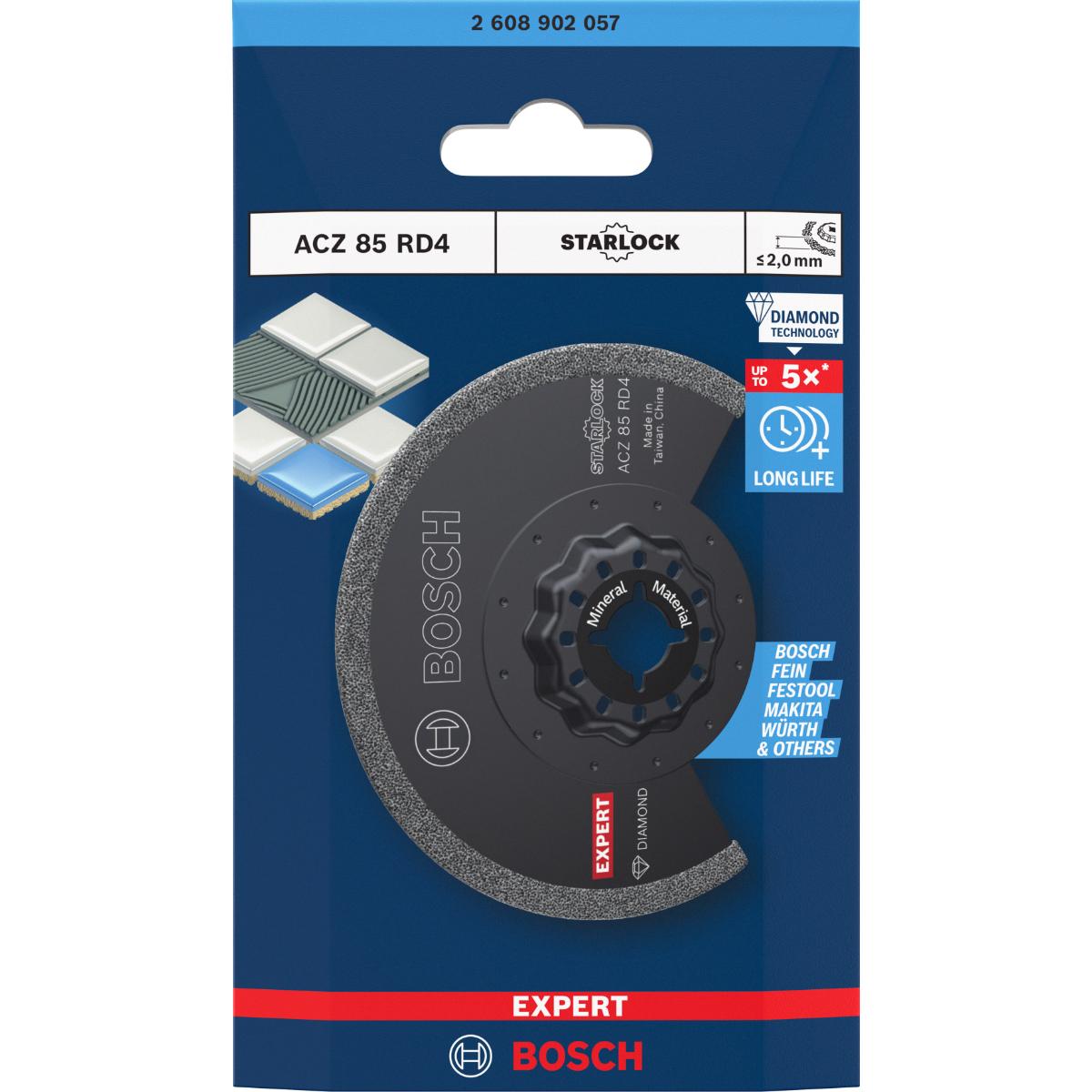 Bosch EXPERT ACZ 85 RD4 Grout Segment Blade, 85 mm, 1-Stück