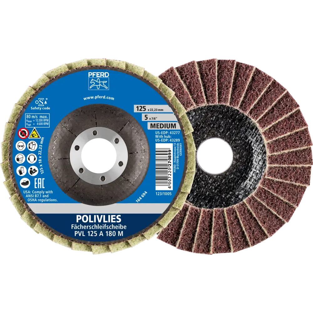 PFERD TOOLS POLIVLIES-Fächerscheibe PVL Korund