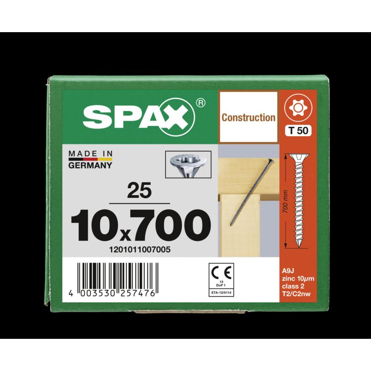 SPAX Senkmultikopf T-Star Plus T50 Vollgewinde WIROX, 25 Stück