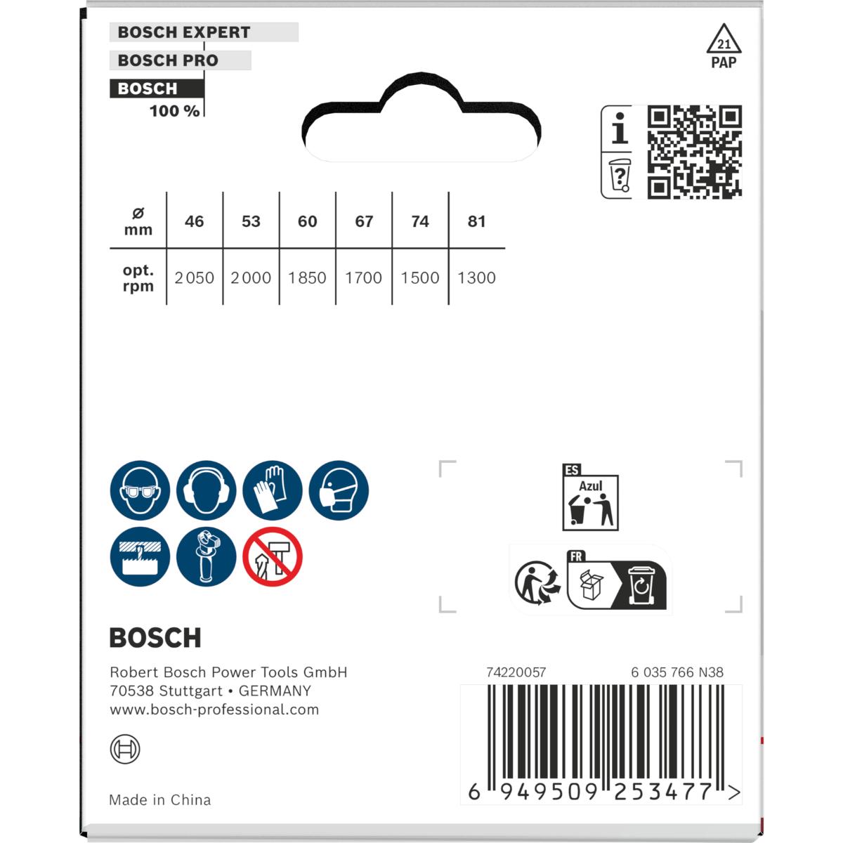Bosch Wood and Drywall Lochsägen mit Aufsteckhalter, 46/53/60/67/74/81 x 31 mm, 6-teiliges Set
