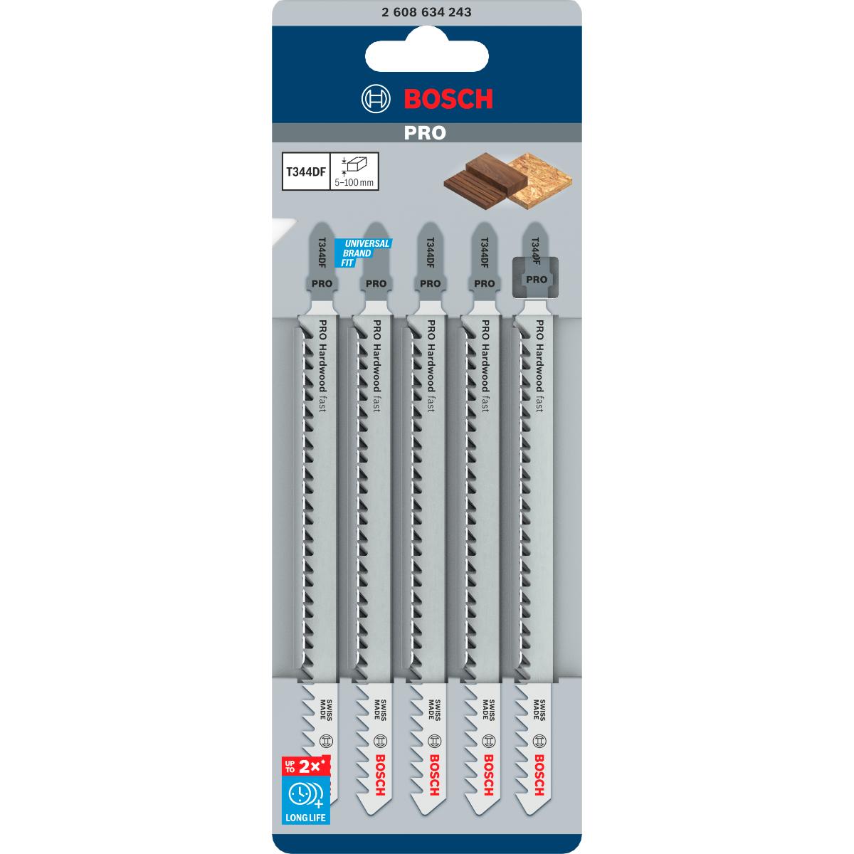 Bosch PRO Stichsägeblatt T 344 DF Speed for Hard Wood