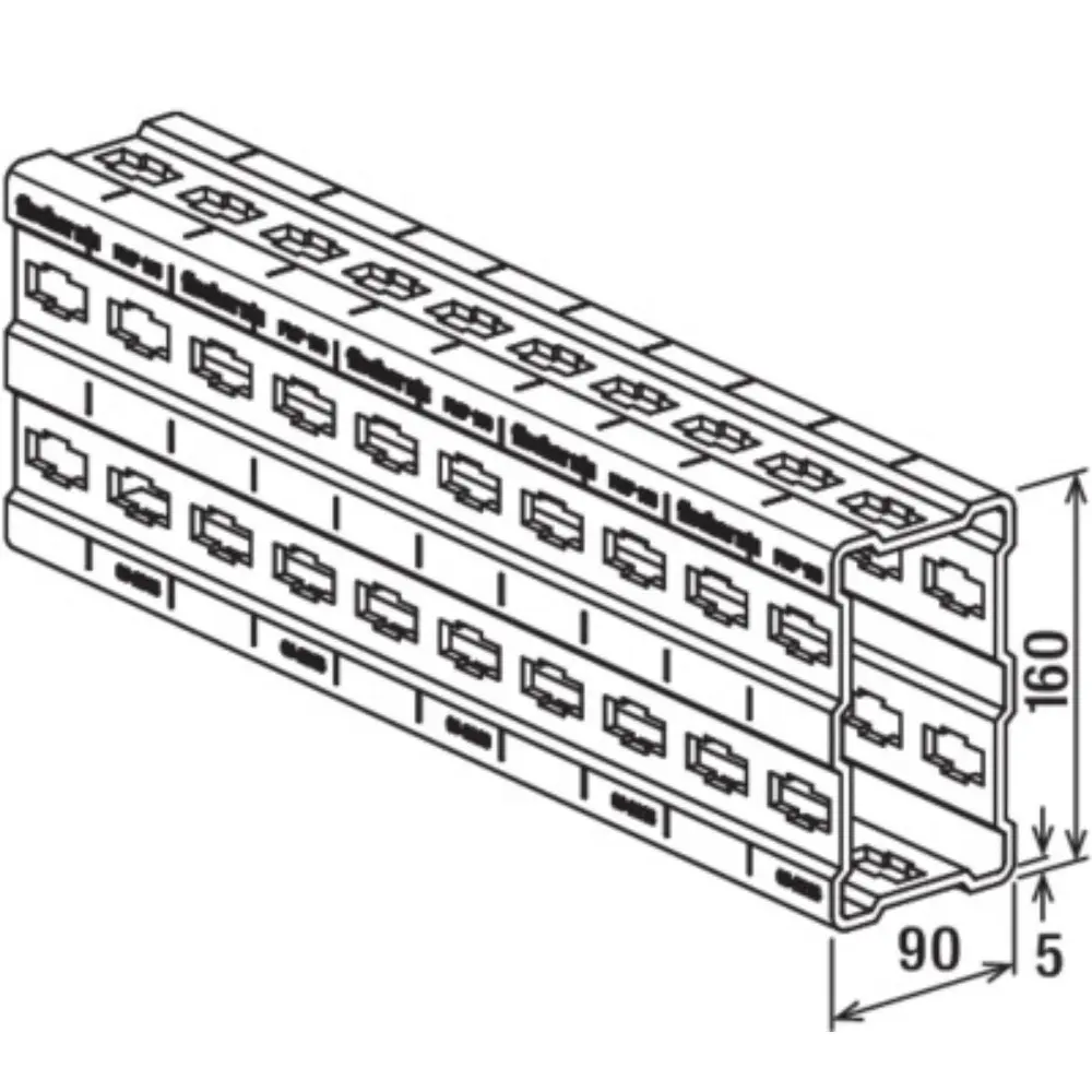 Fischer Montageprofil FMP 160 - 6m