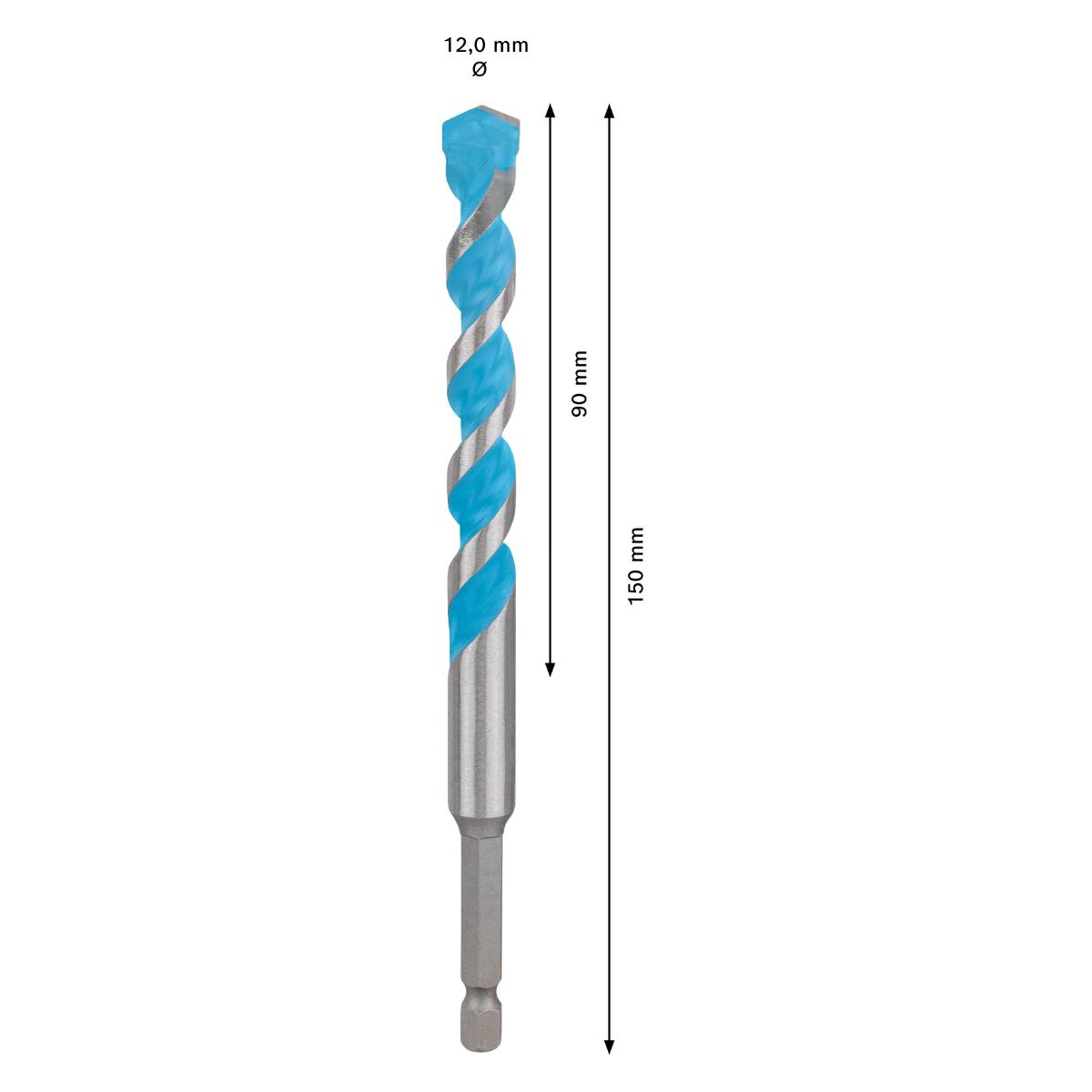 Bosch EXPERT HEX-9 Multi Construction Bohrer, 12 x 90 x 150 mm