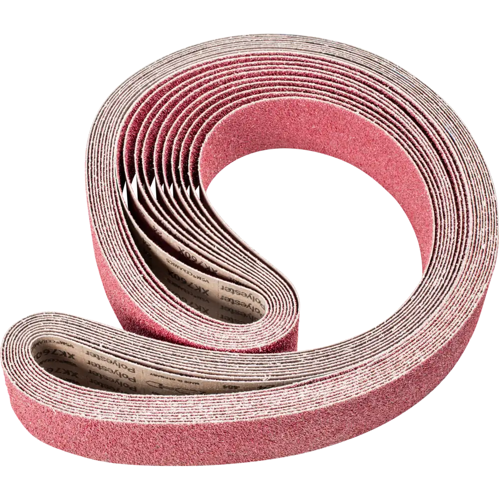 PFERD TOOLS Keramikkorn Schleifband BA höchster Abtrag auf Stahl mit Bandschleifer Langband