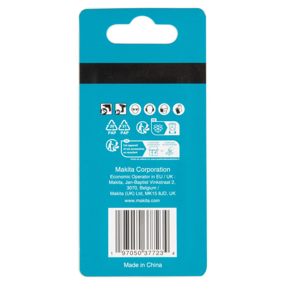 Makita Steckschlüssel 2-in-1 1/4" SW8/SW10 magnetisch Impact Black