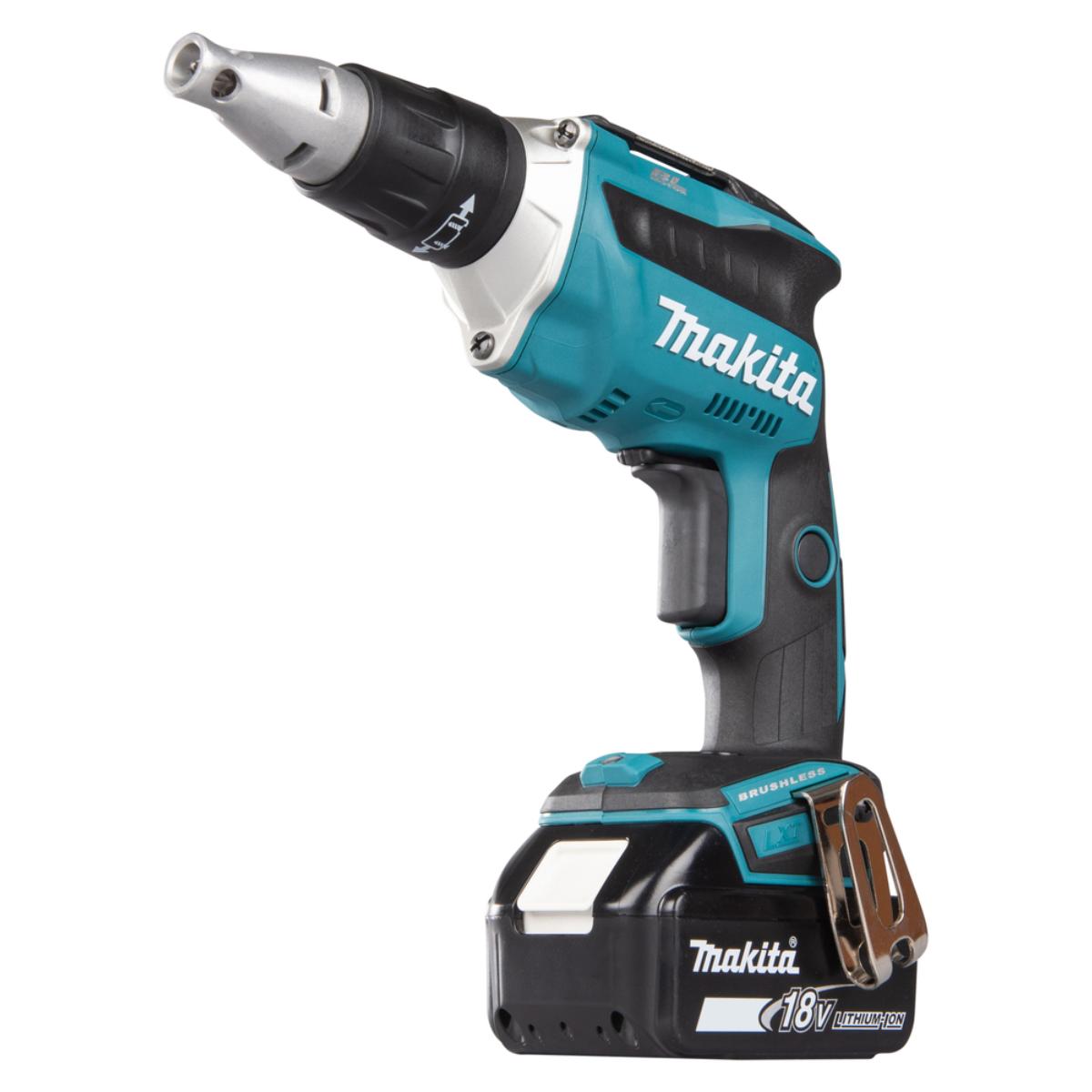 Makita Akku-Schnellbauschrauber LXT 18V mit Magazinvorsatz - DFS452TJX2