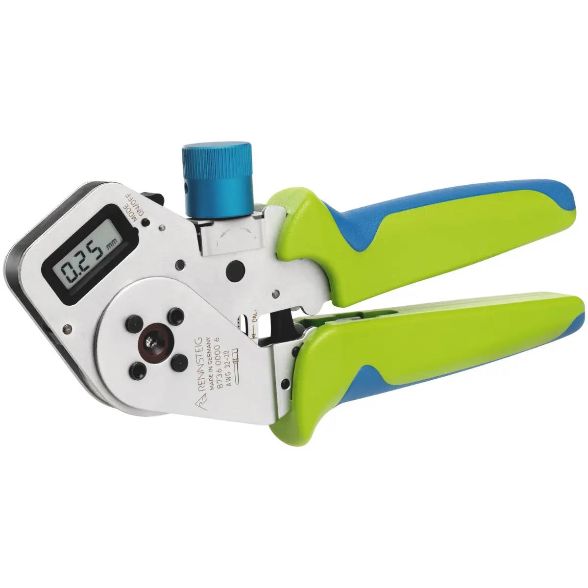 Rennsteig Vierdornzange DigiCrimp® für Luftfahrt-Kontakte 0,03 - 0,5 mm² / AWG 32 - 20