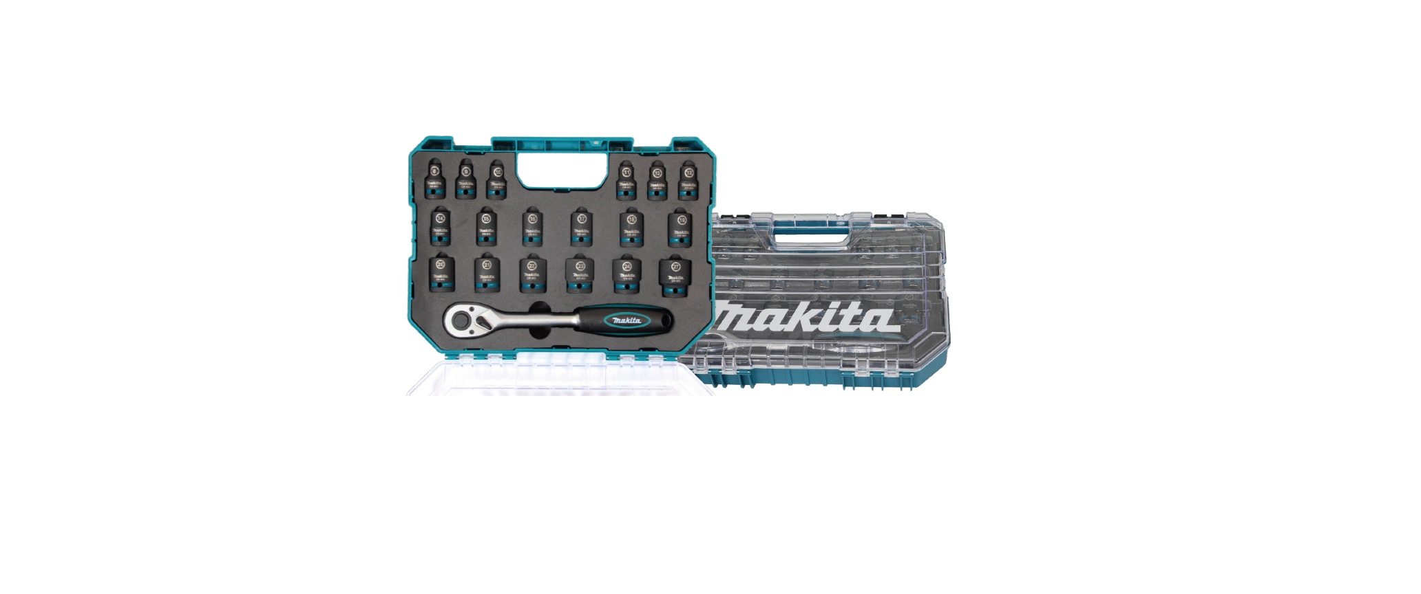 Makita Impact Black Schlagnuss-Set mit Ratsche 19-teilig - E-30069