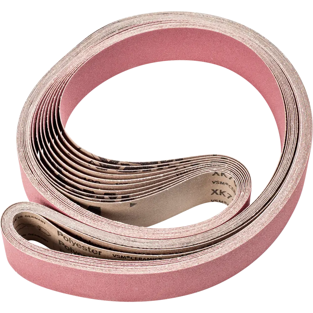 PFERD TOOLS Keramikkorn Schleifband BA höchster Abtrag auf Stahl mit Bandschleifer