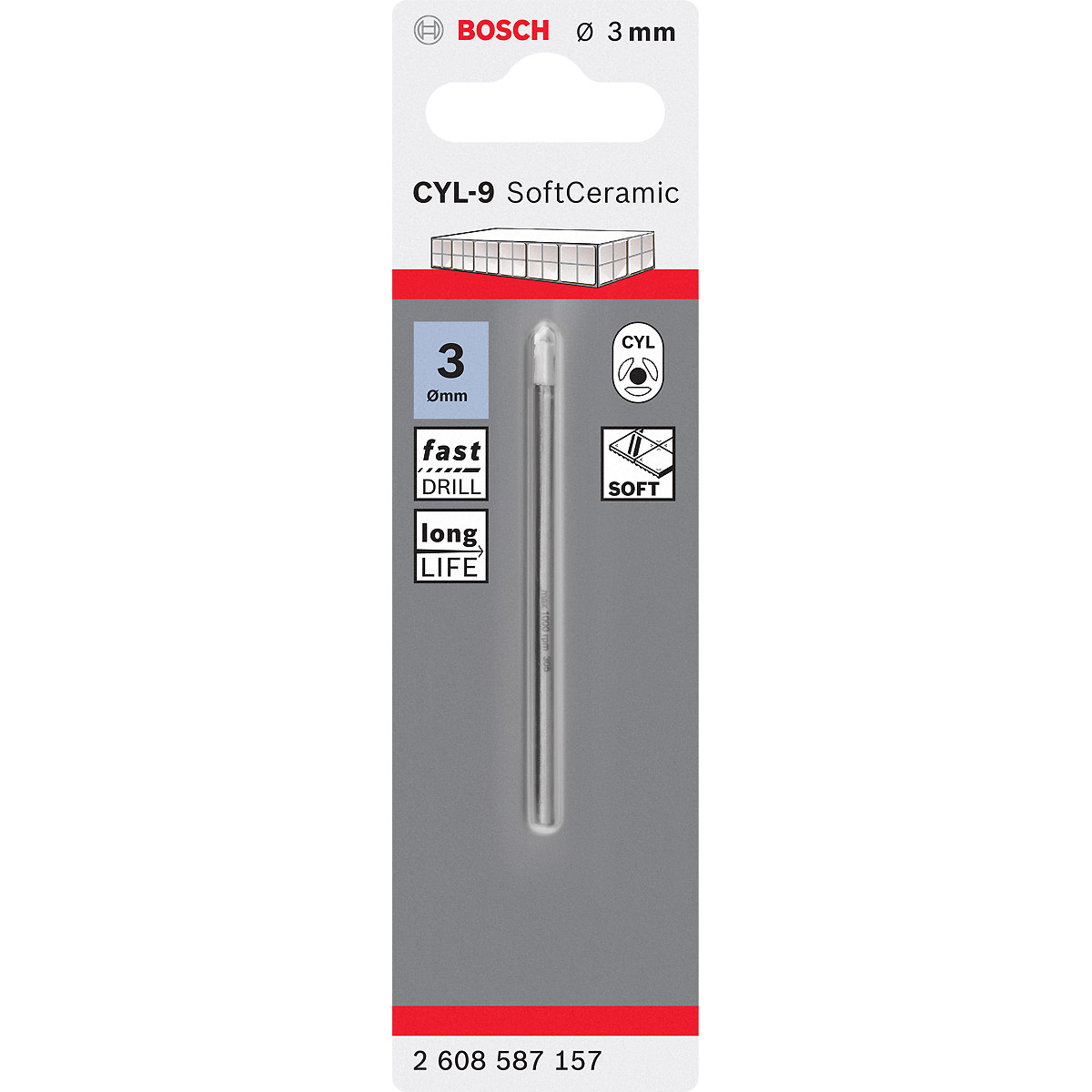 Bosch Fliesenbohrer CYL-9 Ceramic