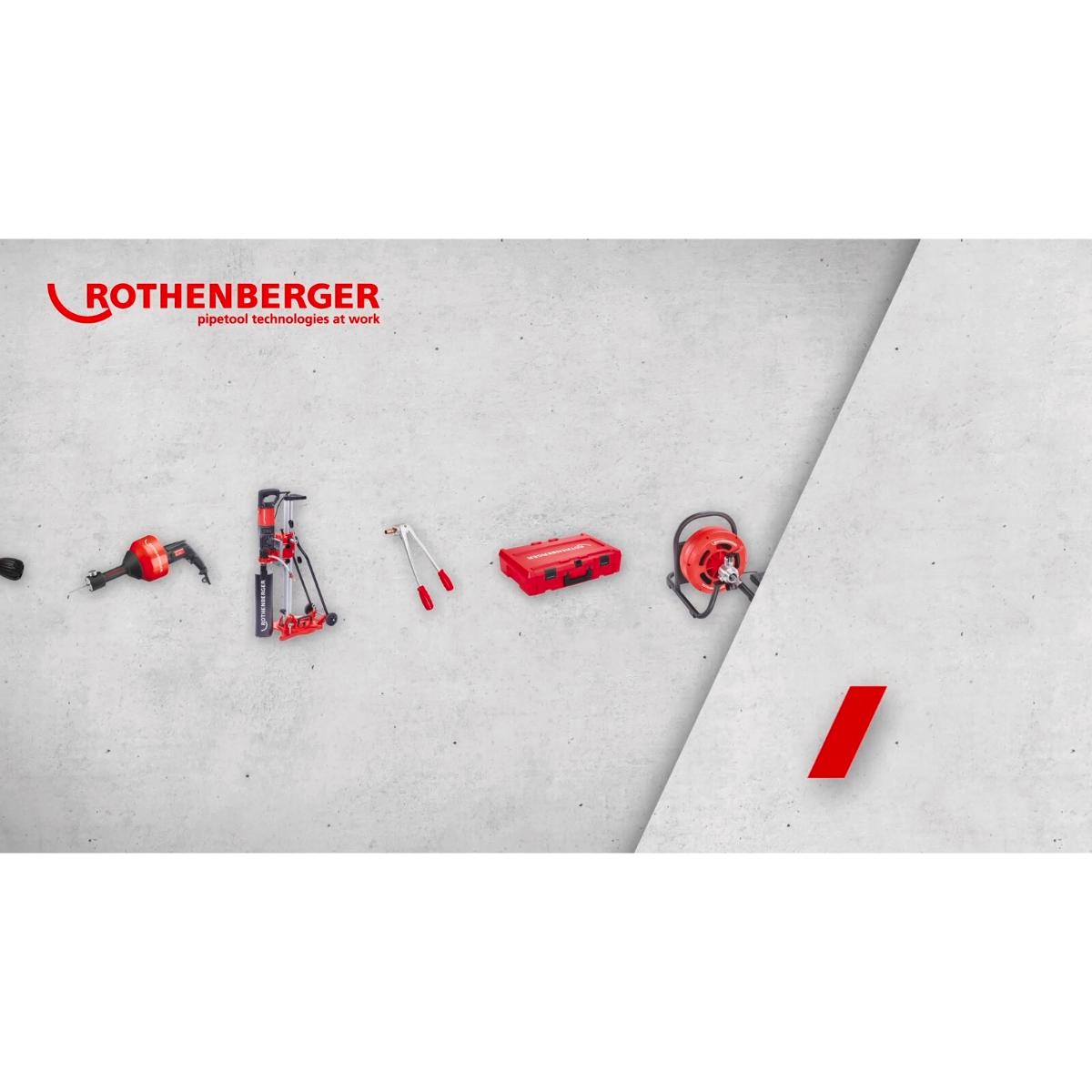 1300003649ro Rothenberger Werkzeugkoffer ROCASE 4212 anthrazit ohne Einl mit BA - Halter