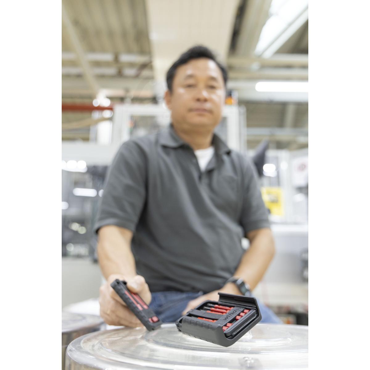 Wiha Bit Set slimBit electric TORX , TORX PLUS 12-teilges Set mit Gürtelhalter