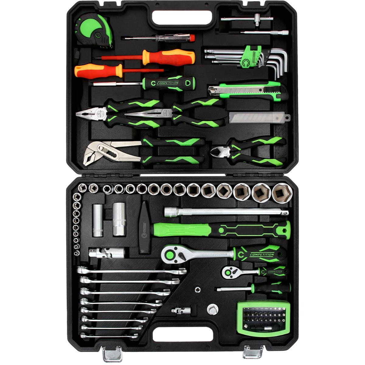 COMPETITION 1/4+1/2 Universal-Werkzeug 106-teiliegs Set