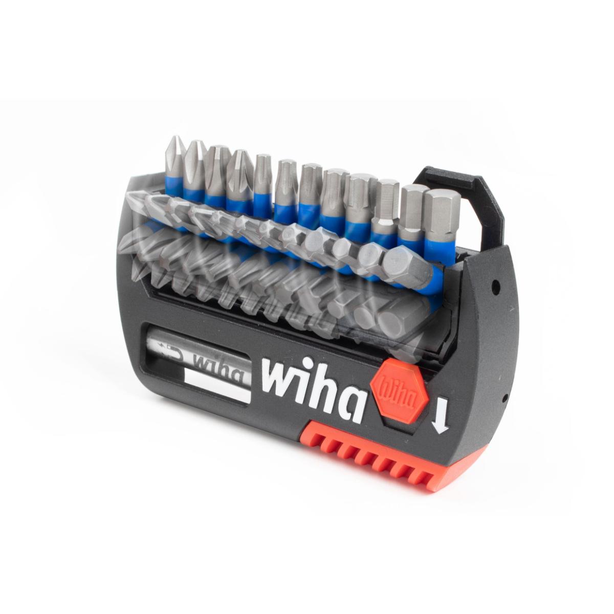 Wiha Bit Set FlipSelector T-Bit 25 mm gemischt 13-teilges Set 1/4 zoll C6,3 - 6 Stück