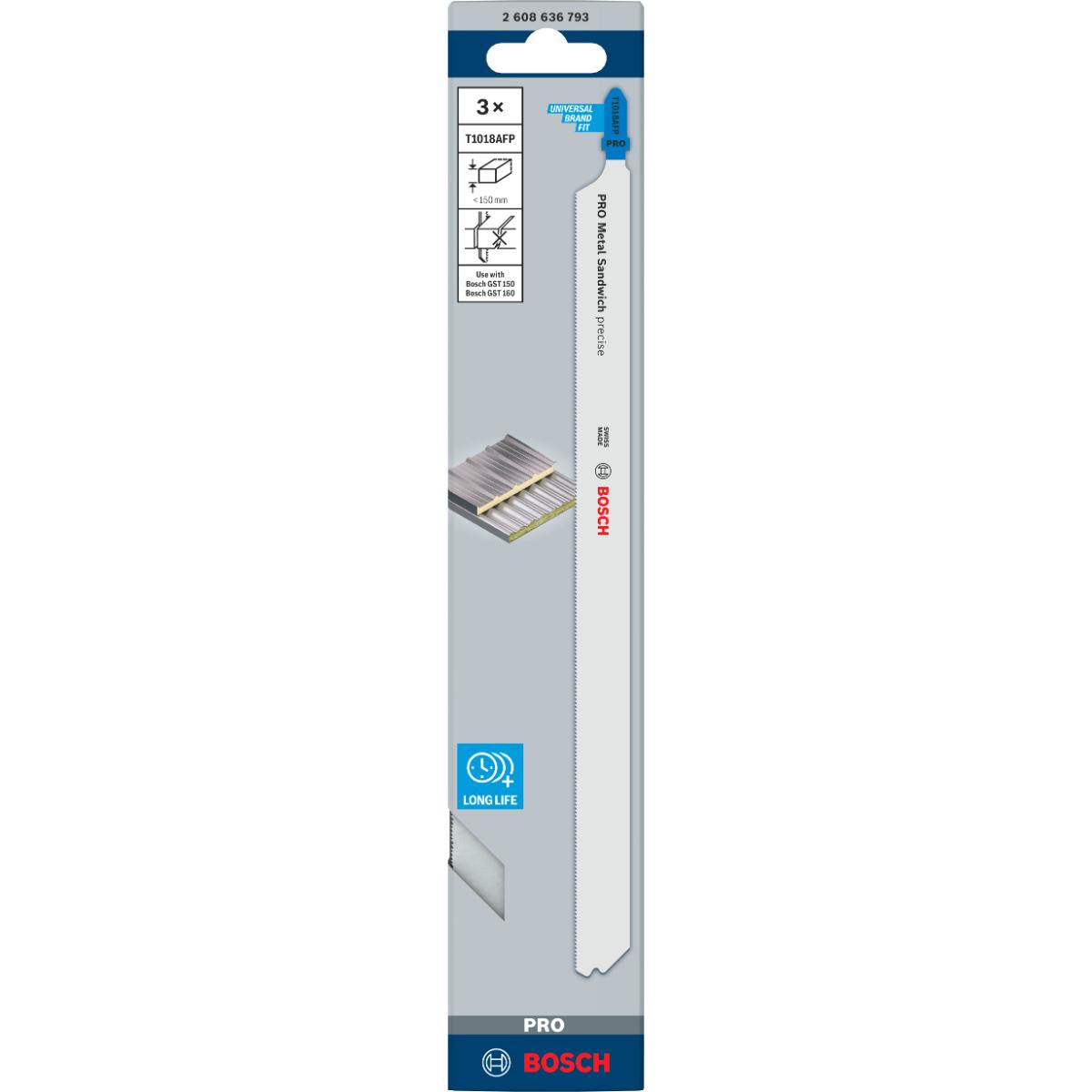 Bosch PRO Stichsägeblatt T 1018 AFP Precision for Metal-Sandwich