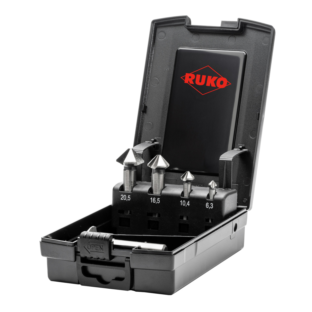 RUKO ULTIMATECUT Kegelsenker-Satz (DIN 335) Form C 90° HSS-Co 5 - 5-tlg.