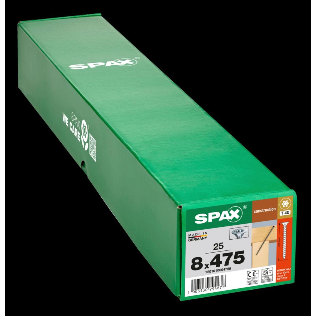 SPAX-S SENKMULTIKOPF T-STAR PLUS T40 VOLLGEWINDE CUT WIROX 25 Stück