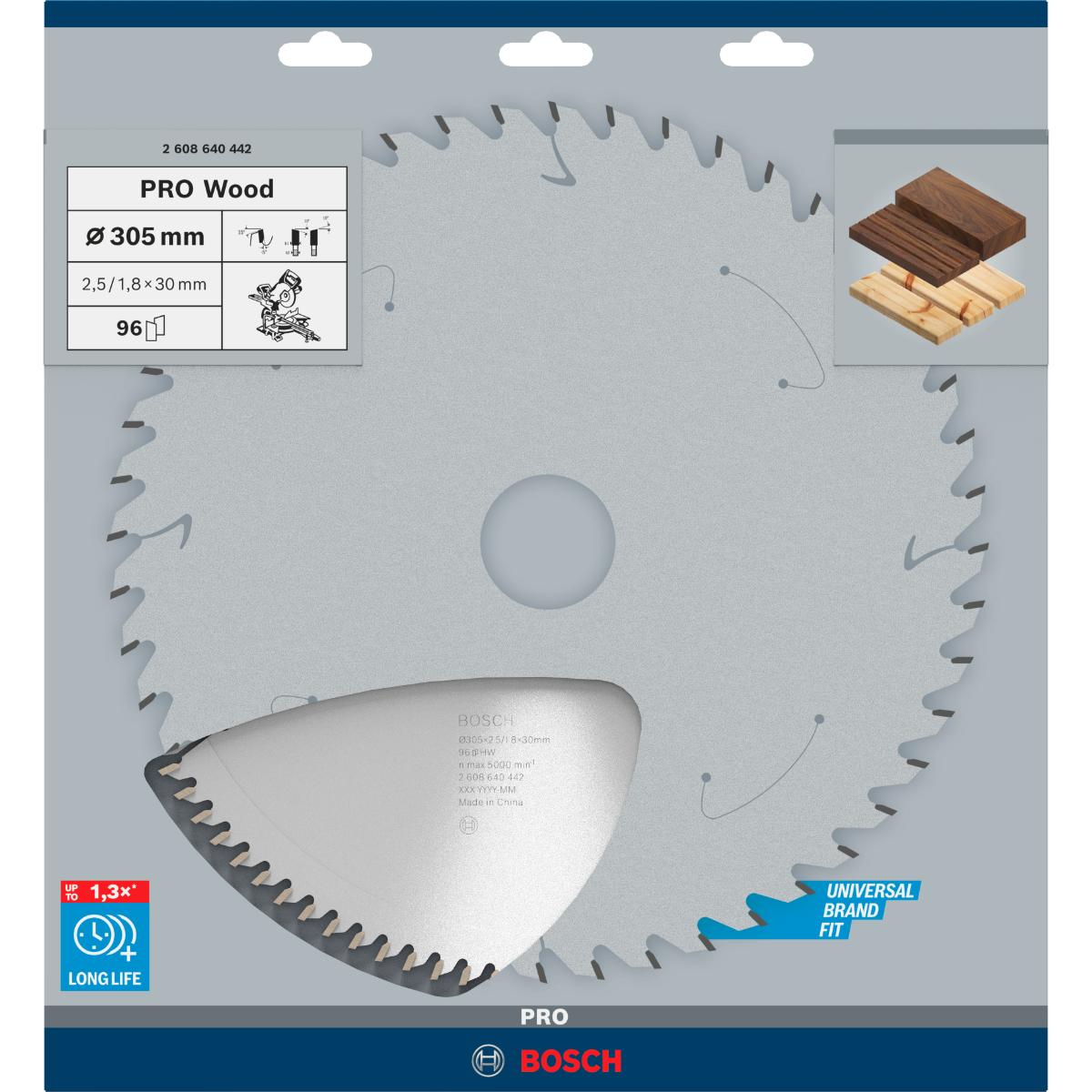 Bosch PRO Kreissägeblatt Optiline Wood für Kapp- und Gehrungssäge ø 305 mm