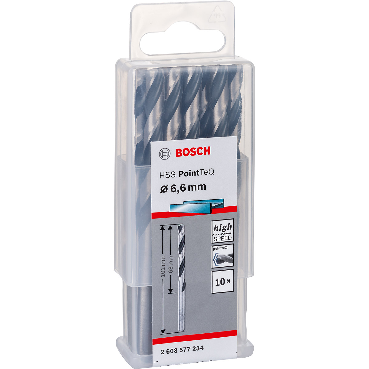Bosch Metallspiralbohrer HSS PointTeQ, DIN 338
